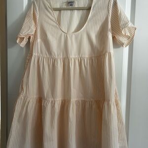 A New Day Pink and White Striped Top